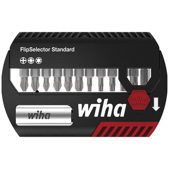 Wiha Bit Set FlipSelector Standard 25 mm Pozidriv, TORX 13-tlg. 1/4" C6,3 (39041)