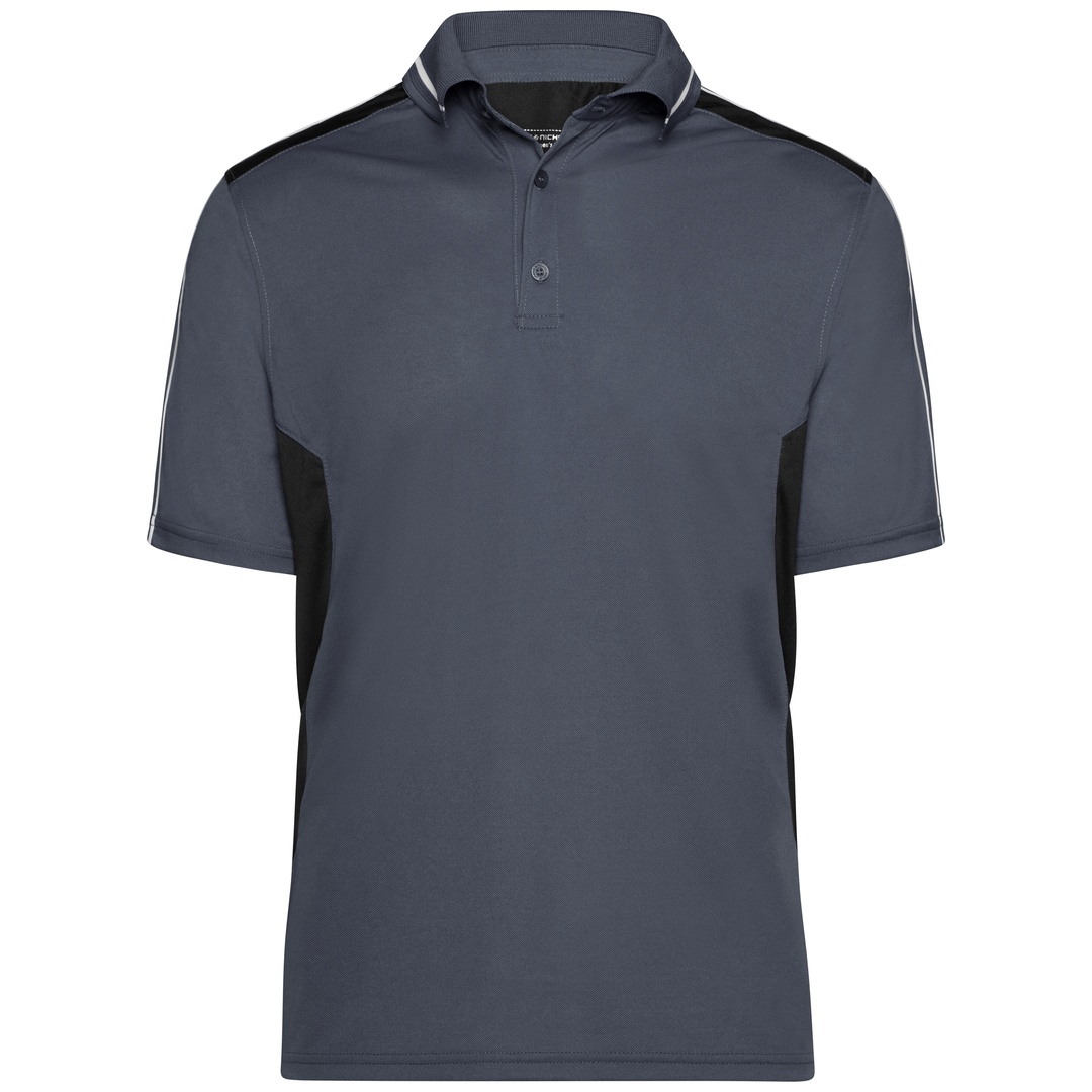 James & Nicholson Poloshirt Herren JN828 Gr. 3XL carbon/black