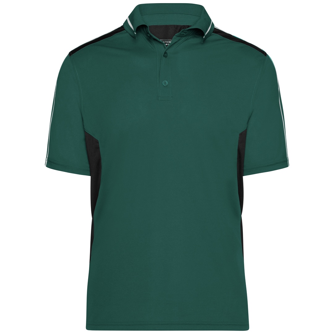 James & Nicholson Poloshirt Herren JN828 Gr. S dark-green/black