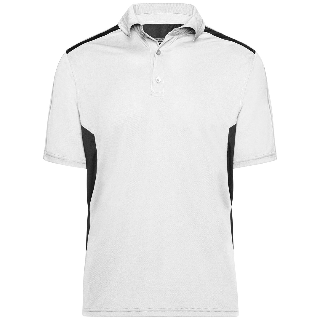 James & Nicholson Poloshirt Herren JN828 Gr. 3XL white/carbon