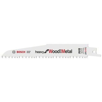 Bosch Säbelsägeblatt S 610 VF, Heavy for Wood and Metal, 5er-Pack