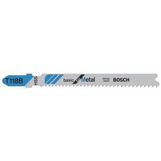 Bosch Stichsägeblatt T 118 B Basic for Metal, 3er-Pack