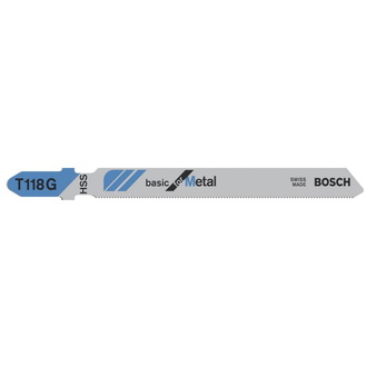 Bosch Stichsägeblatt T 118 G Basic for Metal, 5er-Pack