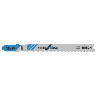 Bosch Stichsägeblatt T 118 AF, Flexible for Metal, 25er-Pack