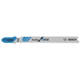 Bosch Stichsägeblatt T 118 BF Flexible for Metal, 3er-Pack