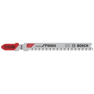 Bosch Stichsägeblatt T 102 BF Clean for PMMA, 3er-Pack