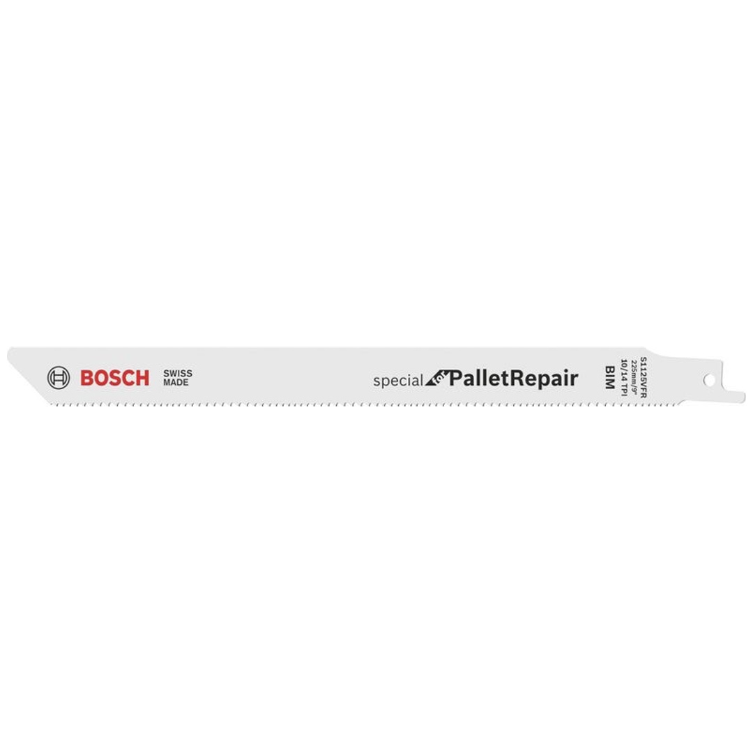 Bosch Säbelsägeblatt S 1125 VFR, Special for Pallet Repair, 5er-Pack