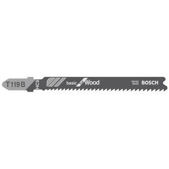 Bosch Stichsägeblatt T 119 B Basic for Wood, 3er-Pack