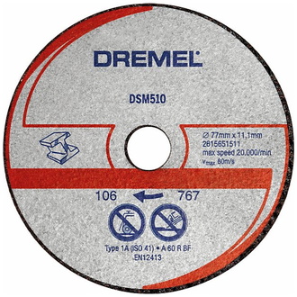 Dremel Metall- und Kunststofftrennscheibe DSM20