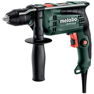 Metabo Schlagbohrmaschine SBE 650 Impuls, incl. Zubehör, Kunststoffkoffer