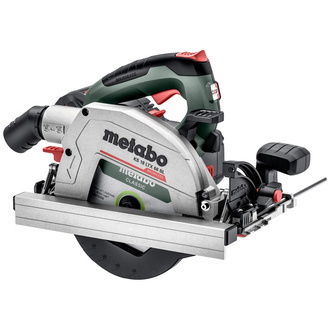 Metabo Akku-Handkreissäge KS 18 LTX 66 BL, incl. 2x Akku LiHD 8 Ah, Schnellladegerät, Zubehör, metaBOX