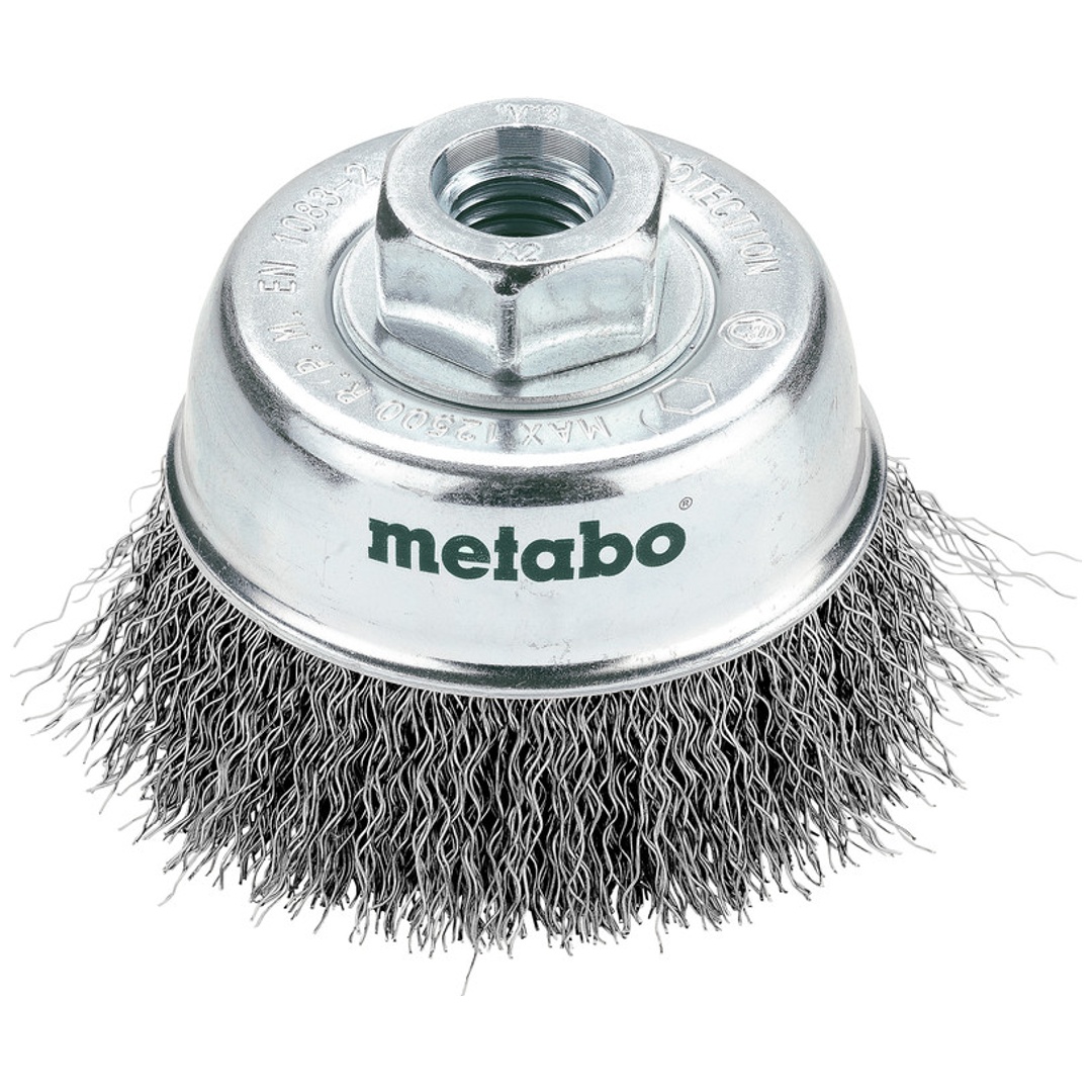 Metabo Topfbürste 75x0,3 mm/ M 14, Stahl, gewellt