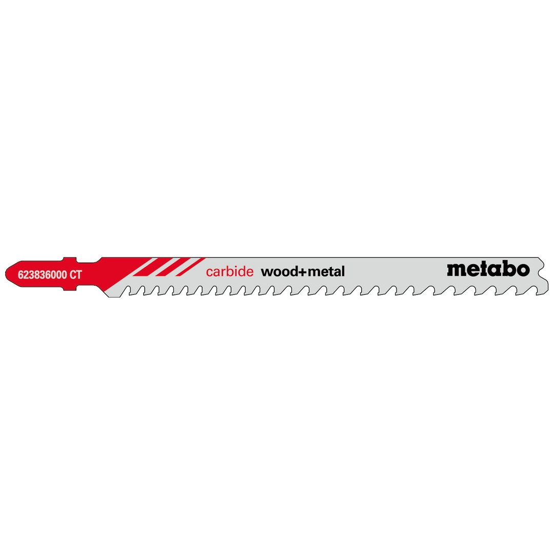 Metabo 3 Stichsägeblätter carbide wood + metal 108/3,5-5mm