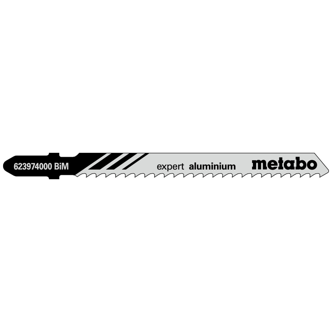 Metabo 5 Stichsägeblätter expert aluminium 75/ 3,0 mm, BiM