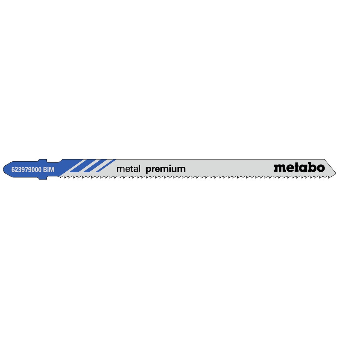 Metabo 5 Stichsägeblätter metal premium 106/ 1,8 mm, BiM