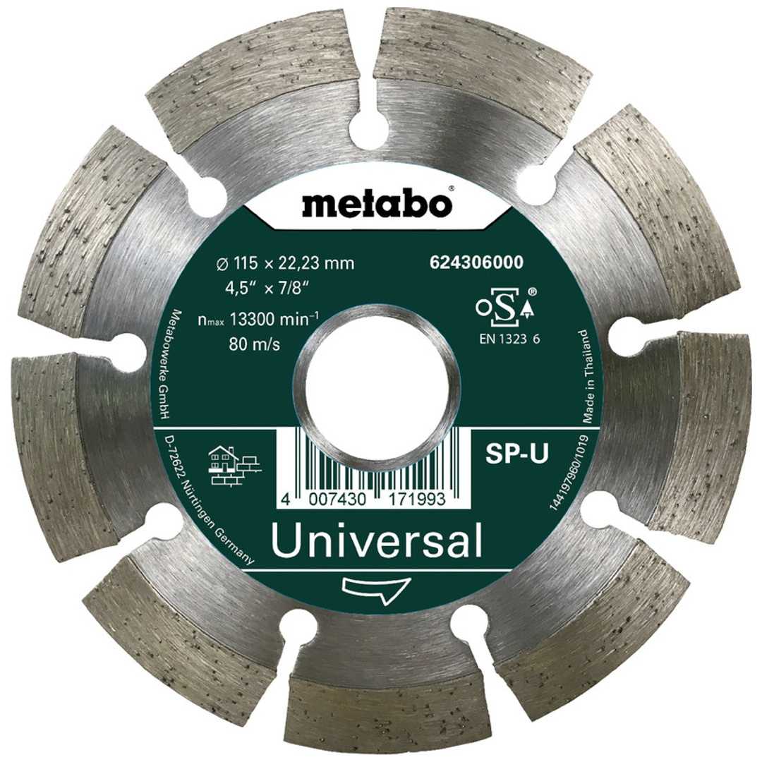 Metabo Diamanttrennscheibe - SP - U, 115x22,23 mm