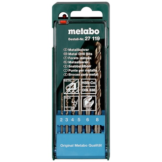 Metabo HSS-Co-Bohrerkassette 6-tlg.