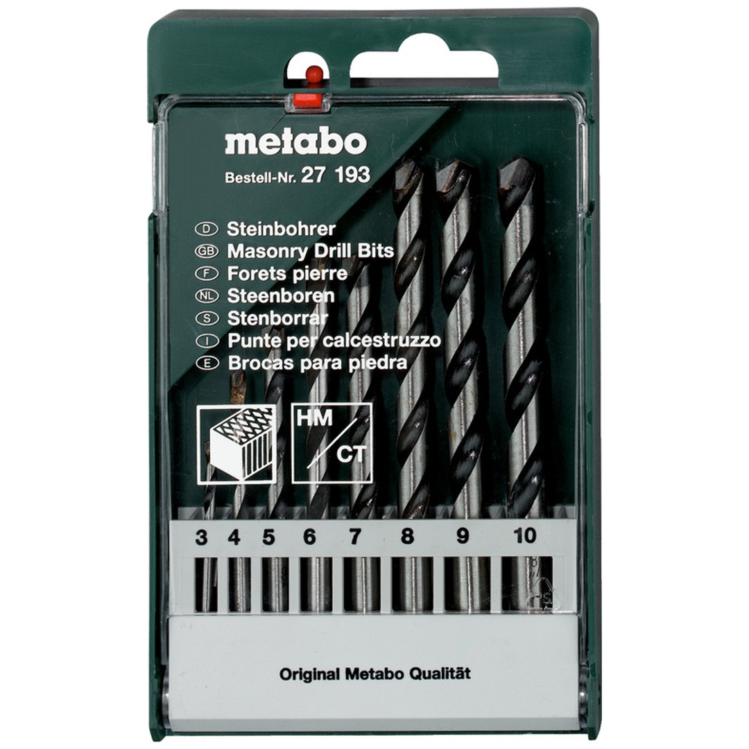 Metabo Steinbohrer-Kassette, 8-tlg.