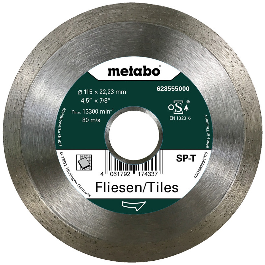 Metabo Diamanttrennscheibe SP - T, 115x22,23 mm, Fliesen