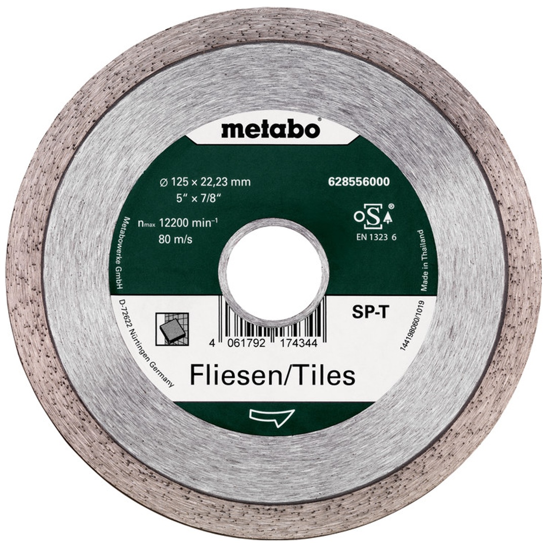 Metabo Diamanttrennscheibe SP - T, 125x22,23 mm, Fliesen