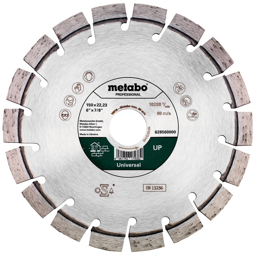Metabo Diamanttrennscheibe 150x22,23mm, UP, Universal professional