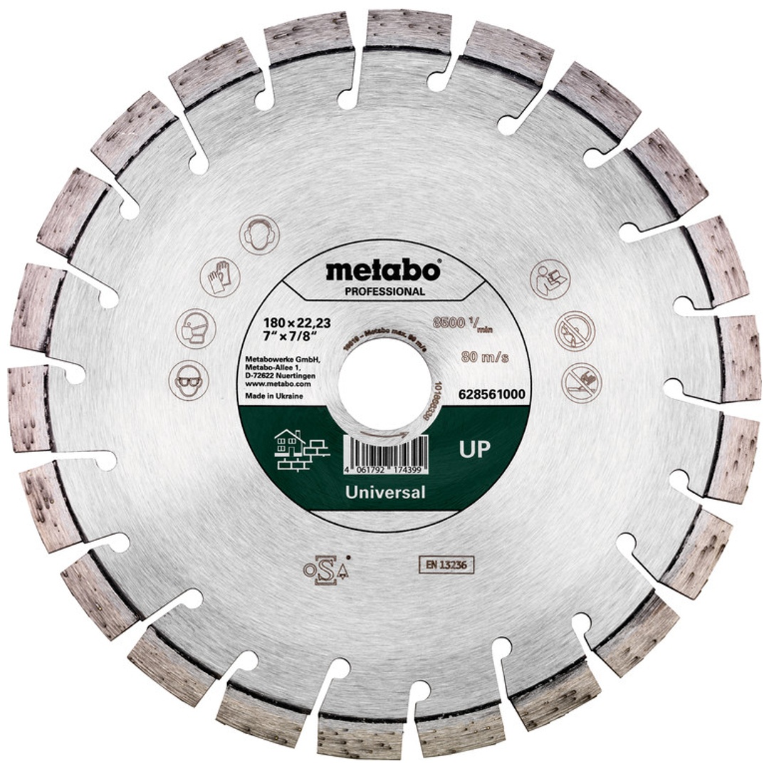 Metabo Diamanttrennscheibe 180x22,23mm, UP, Universal professional