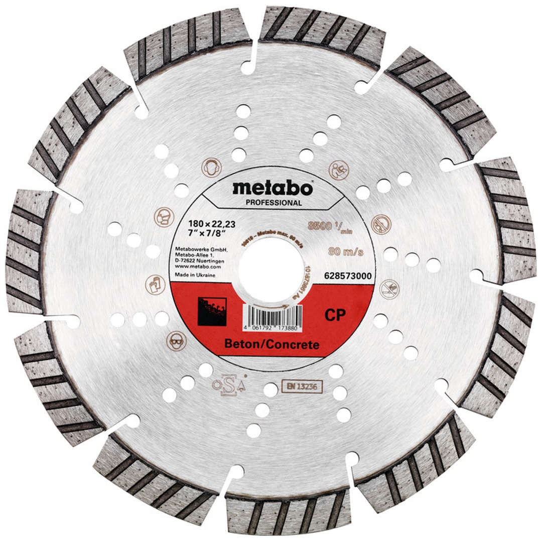 Metabo Diamanttrennscheibe 180x22,23mm, CP, Beton professional