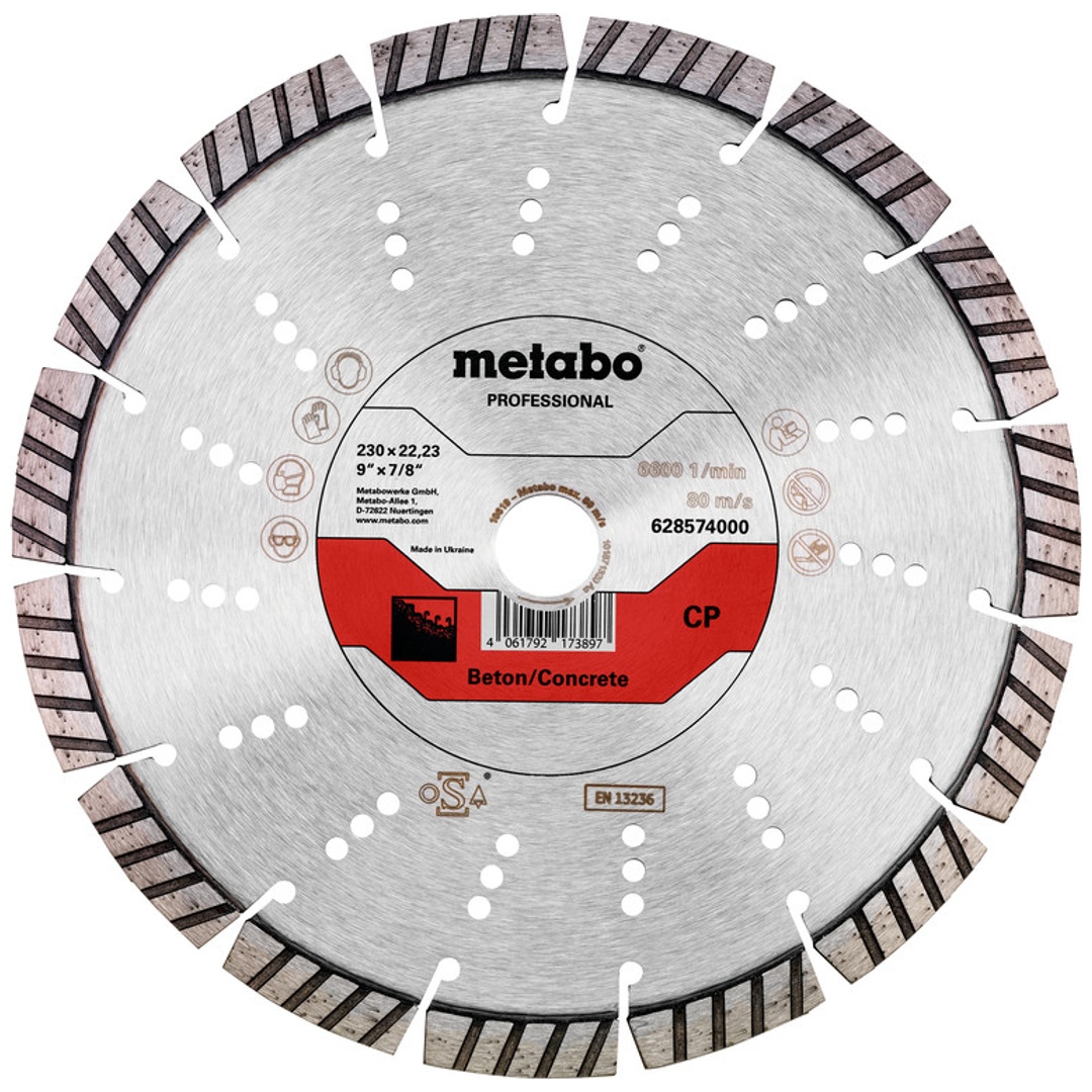Metabo Diamanttrennscheibe 230x22,23mm, CP, Beton professional