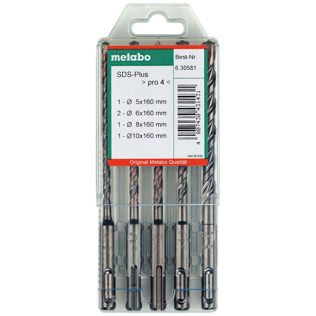 Metabo Pro 4-Bohrersatz SDS-plus 5-tlg.