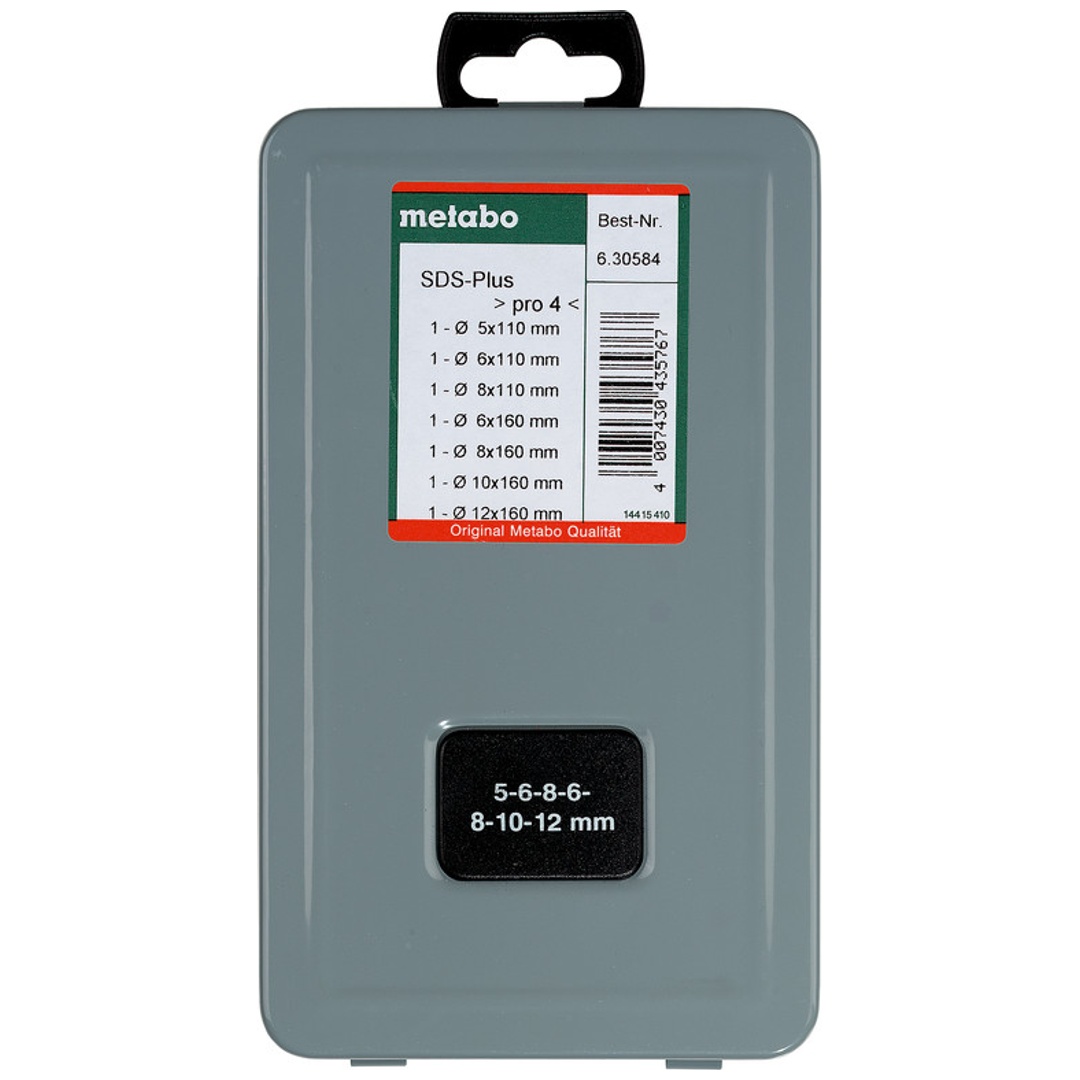 Metabo HM-Hammerbohrer SDS-plus Pro4 (2C) Bohrersatz, 7-tlg.