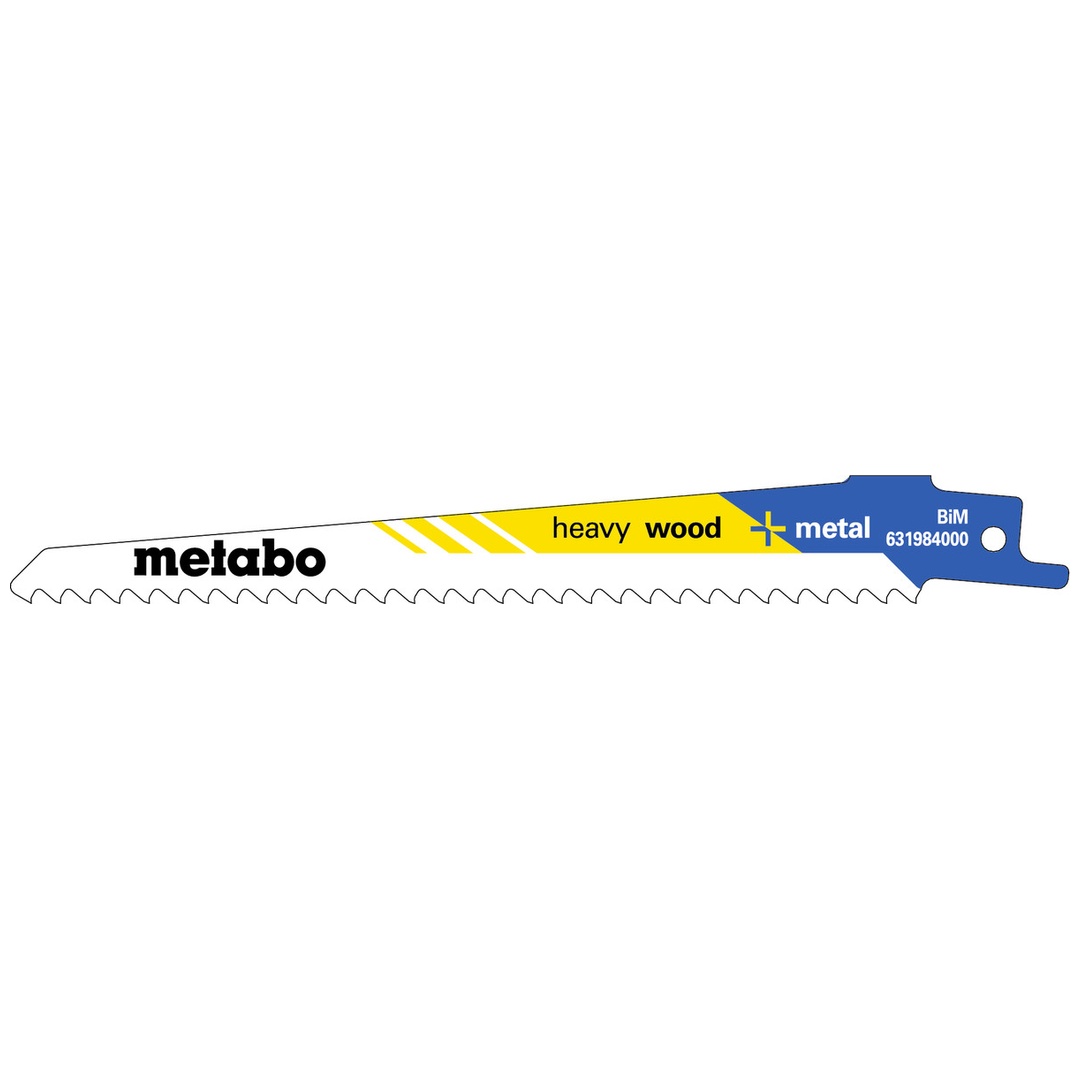 Metabo 100 Säbelsägeblätter heavy wood + metal 150 x 1,25 mm