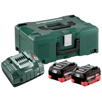 Metabo Basis Set 2 x LiHD 8.0 Ah + metaBOX 145