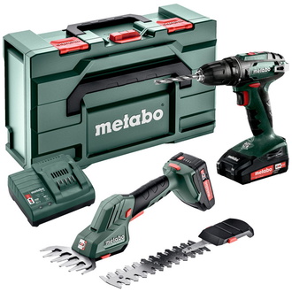 Metabo Akkuset Combo Set 2.2.5 18V, BS 18 + SGS 18 LTX Q, metaBOX 165 L