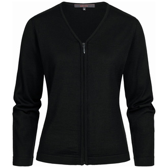 GREIFF-6052 Damen-Strickjacke RF Gr. L schwarz