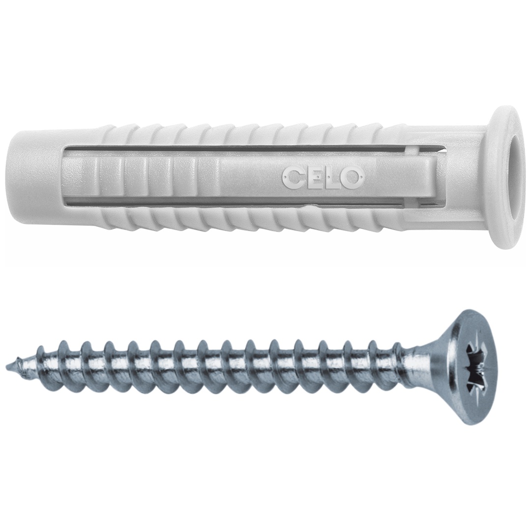 CELO Dübel FX 6 inkl. Spanplattenschraube SPS 4,5x45