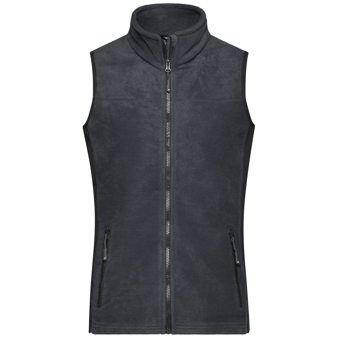 James & Nicholson Fleeceweste Damen JN855 Gr. M carbon/black