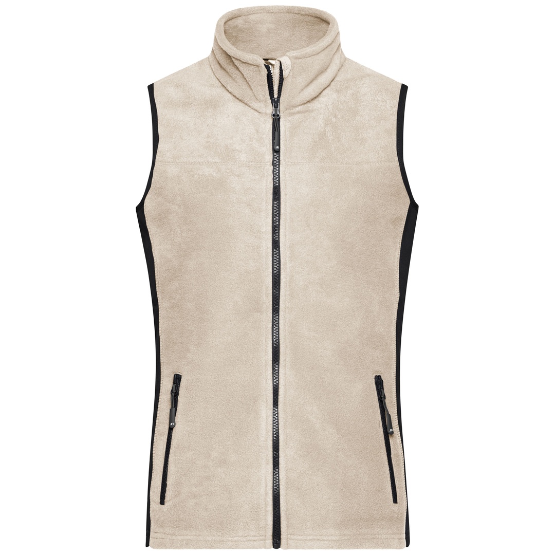 James & Nicholson Fleeceweste Damen JN855 Gr. XL stone/black
