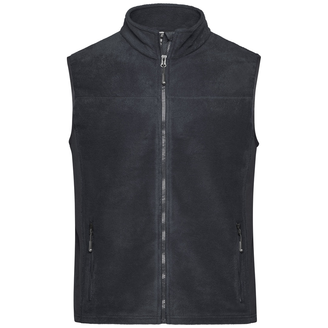 James & Nicholson Fleeceweste Herren JN856 Gr. M carbon/black