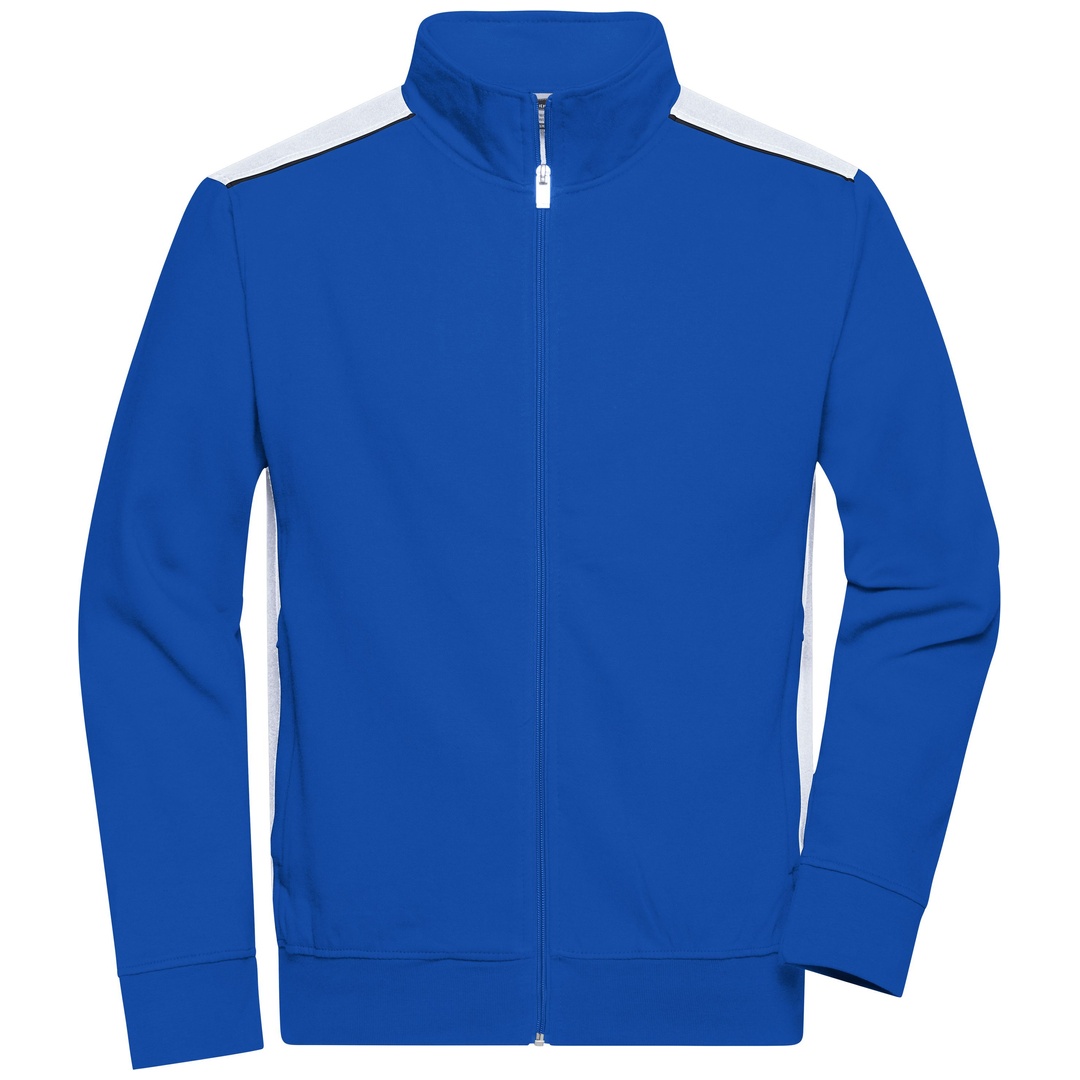 James & Nicholson Sweat-Jacke Herren JN870 Gr. L royal/white