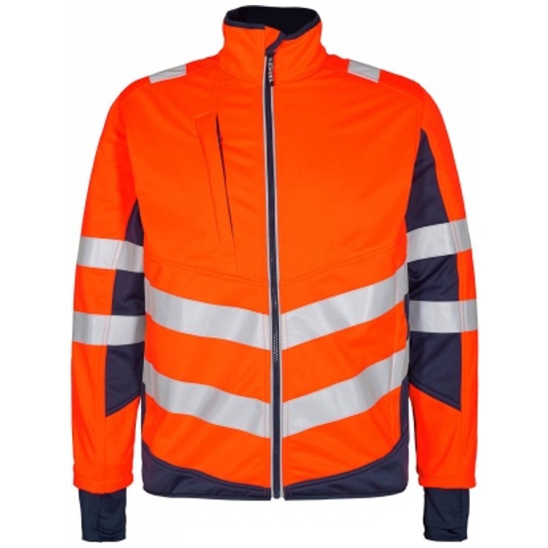 ENGEL Warnschutz Softshell Jacke Safety 1158-237-10165 Gr. 5XL orange/blue ink