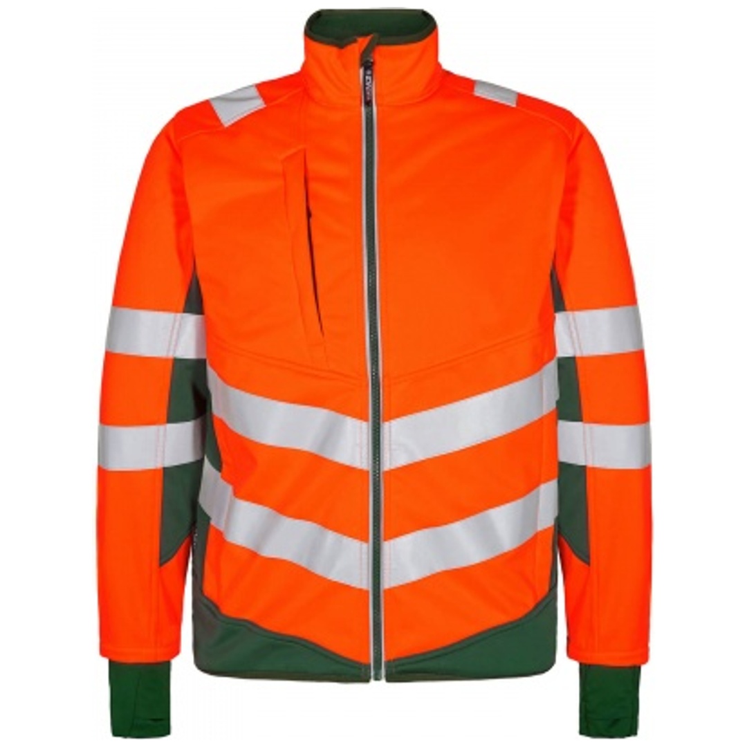 ENGEL Warnschutz Softshell Jacke Safety 1158-237-101 Gr. 4XL orange/grün
