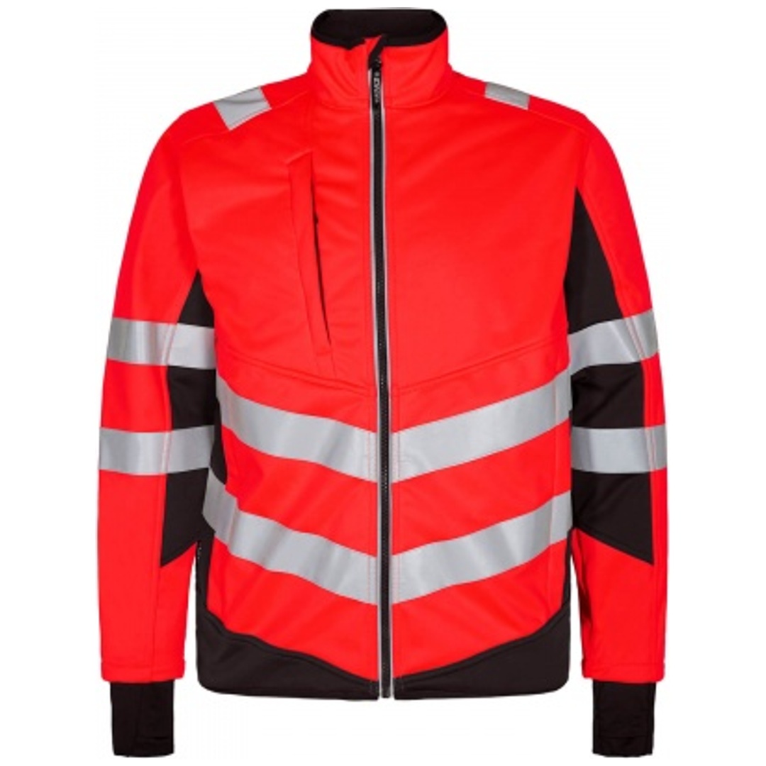 ENGEL Warnschutz Softshell Jacke Safety 1158-237-4720 Gr. M rot/schwarz