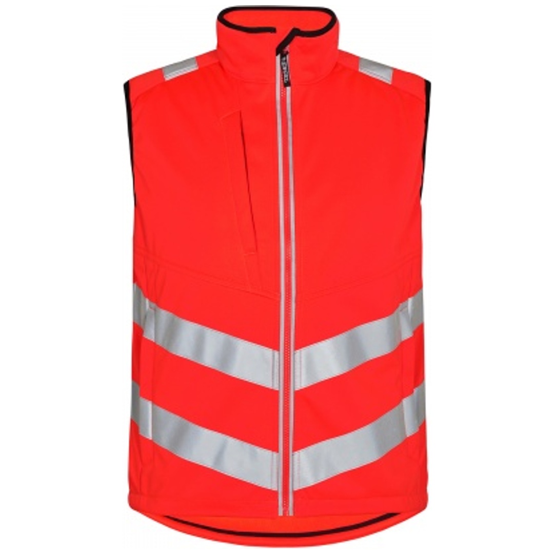 ENGEL Warnschutz Softshell Weste Safety 5156-237 Gr. 4XL rot