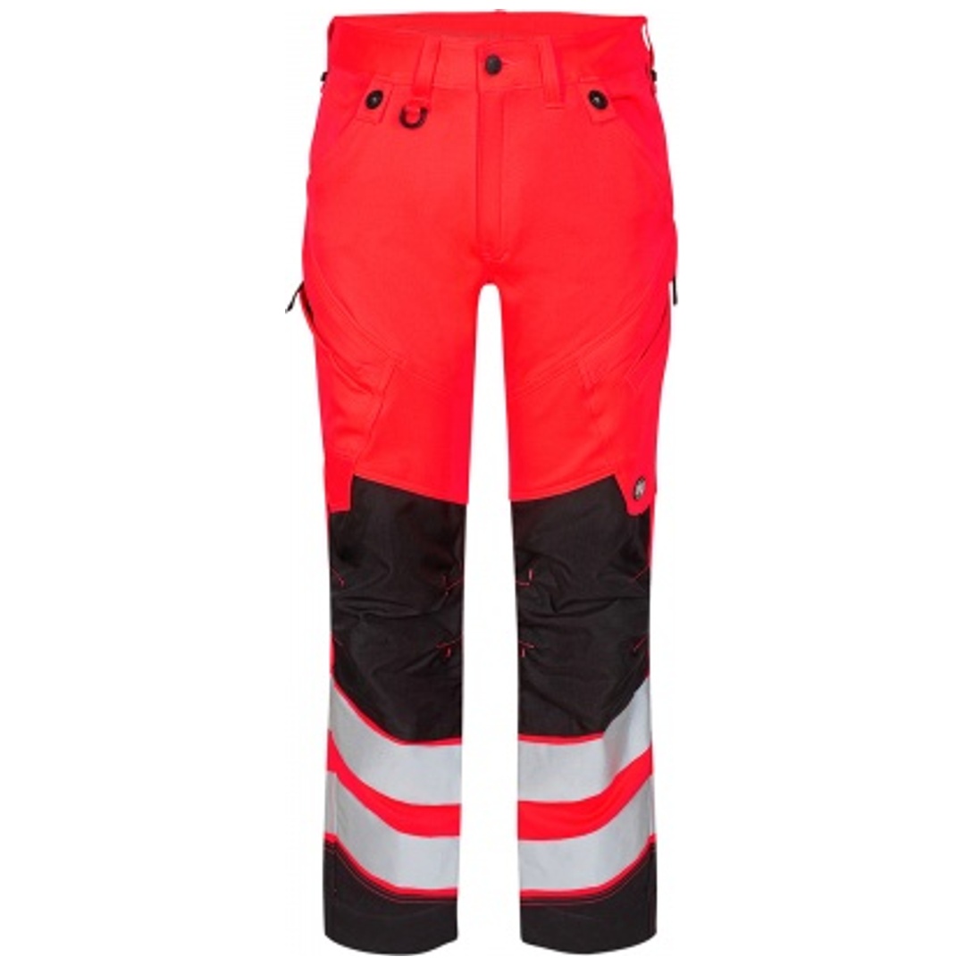 ENGEL Warnschutz Bundhose Safety Herren 2544-314 Gr. 42 rot/schwarz