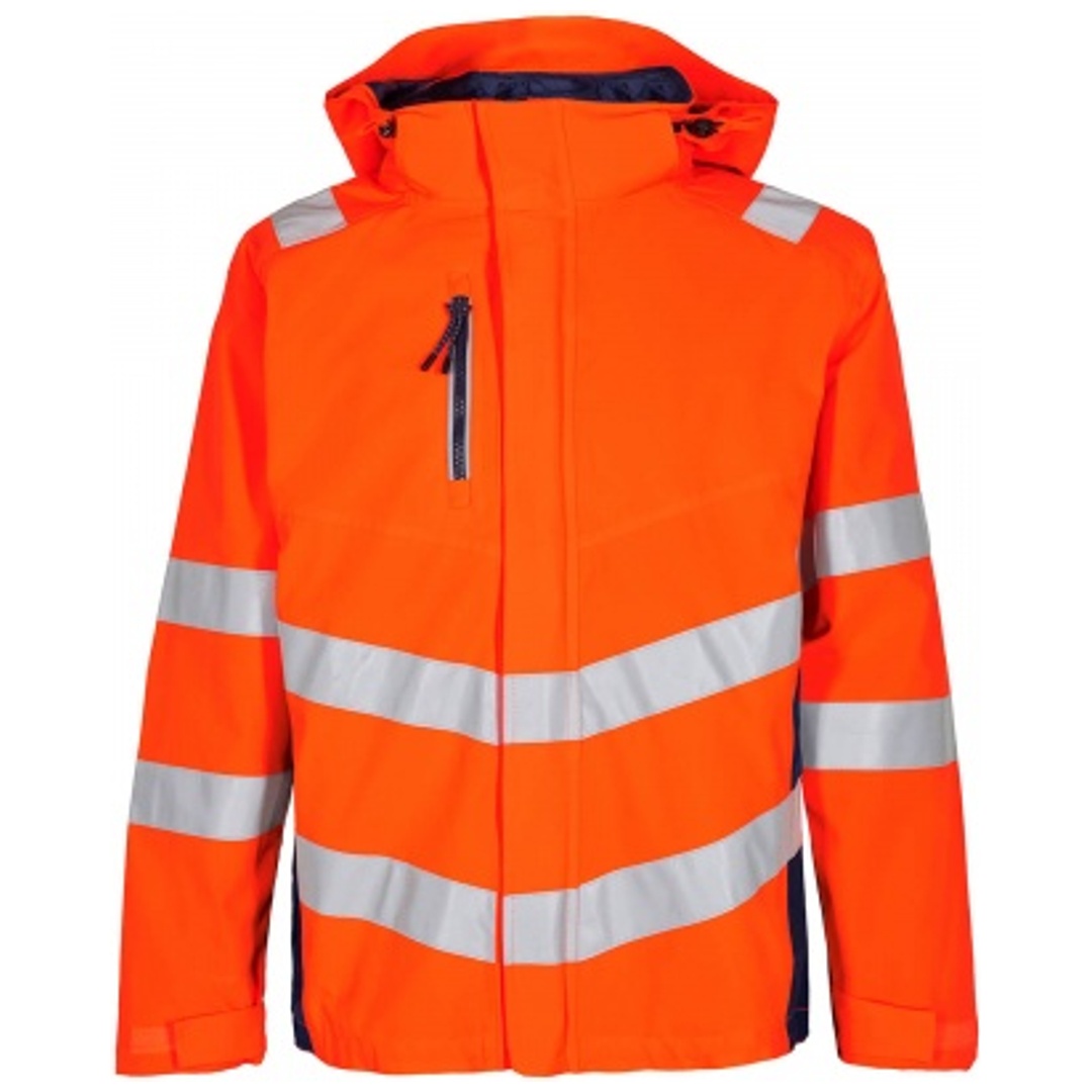 ENGEL Warnschutz Shell Jacke Safety 1146-930-10165 Gr. 6XL orange/blue ink