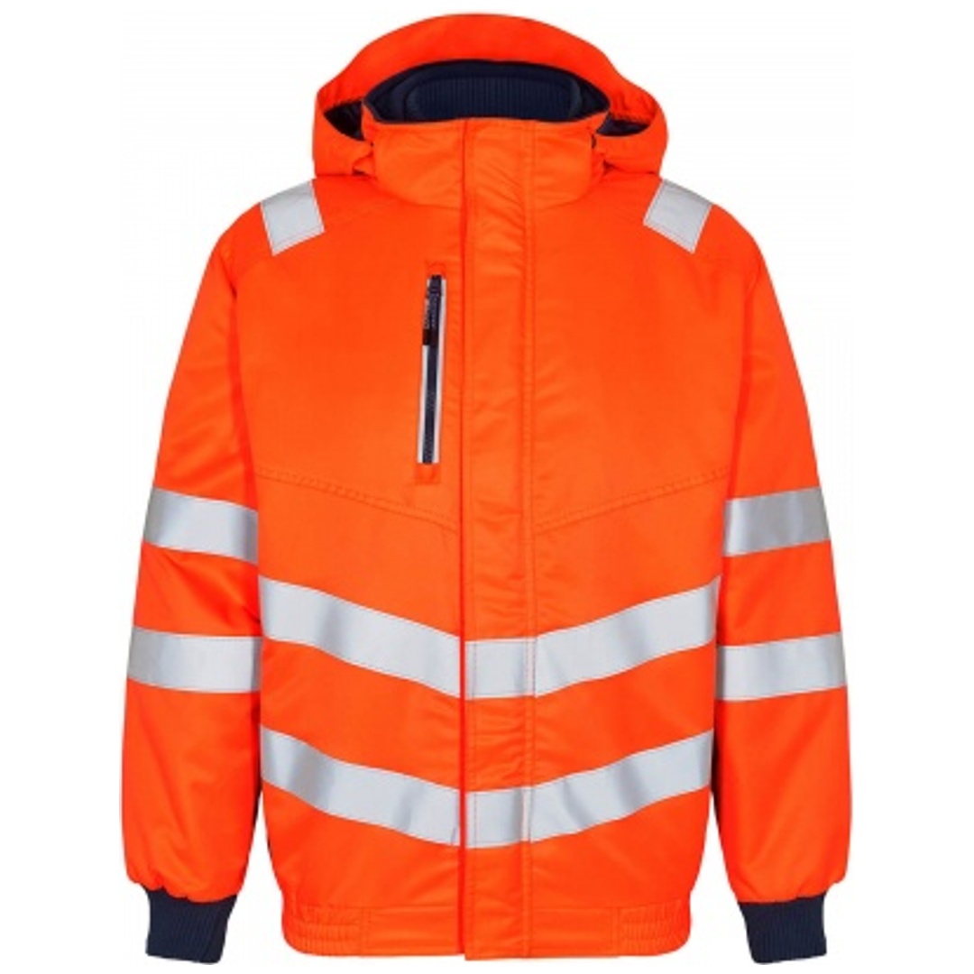 ENGEL Warnschutz Pilotenjacke Safety 1247-935-10165 Gr. S orange/blue ink