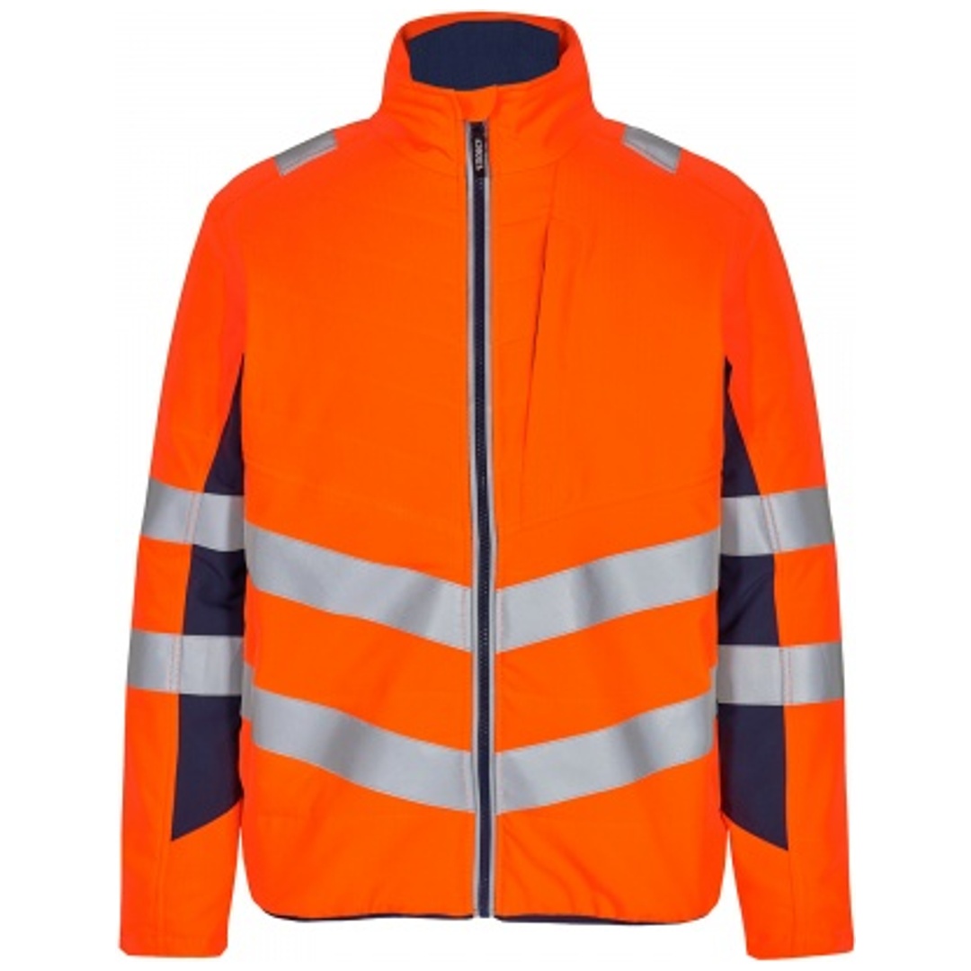 ENGEL Warnschutz Stepp-Innenjacke Safety 1159-158-10165 Gr. L orange/blue ink