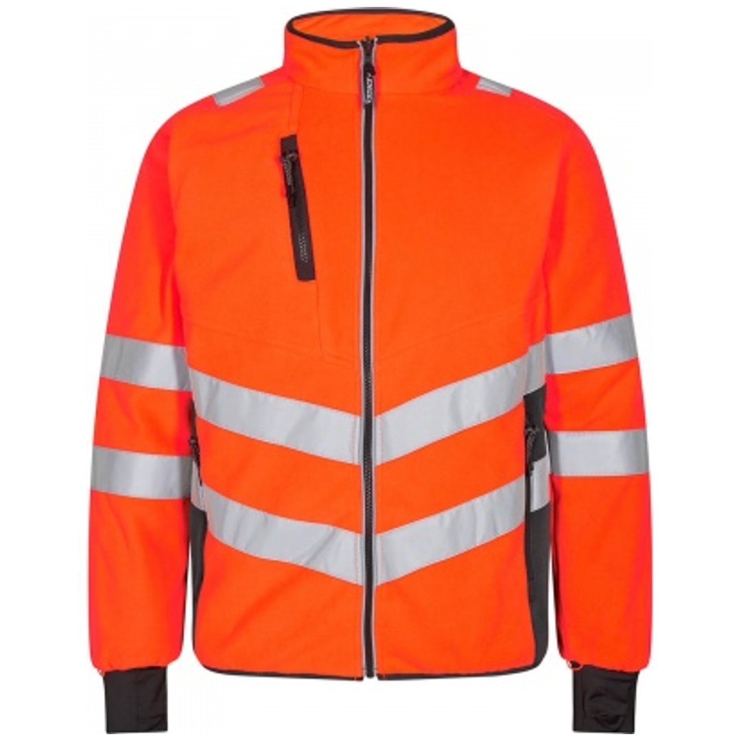 ENGEL Warnschutz Fleecejacke Safety 1192-236-1079 Gr. S orange/anthrazit grau