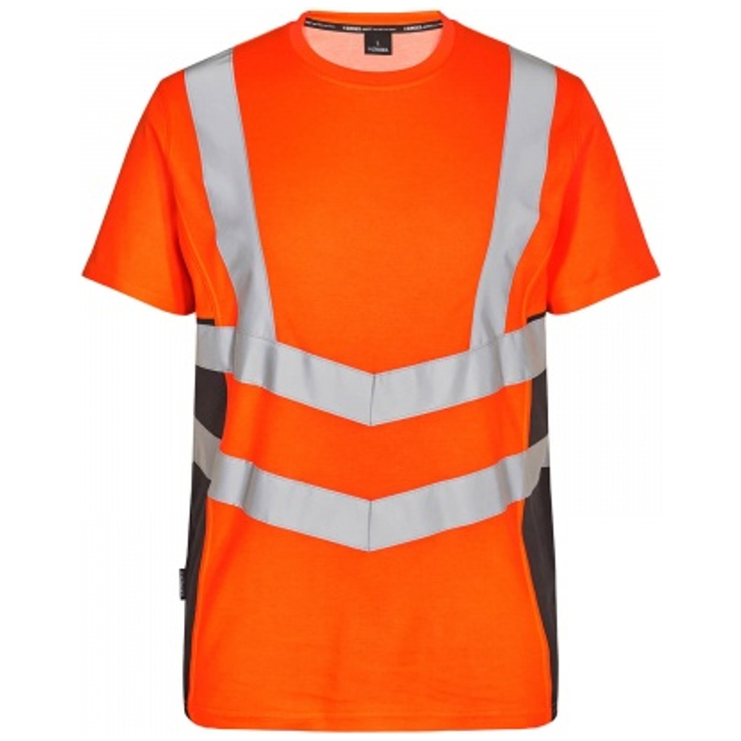 ENGEL Warnschutz Safety T-Shirt 9544-182-1079 Gr. XL orange/anthrazit grau