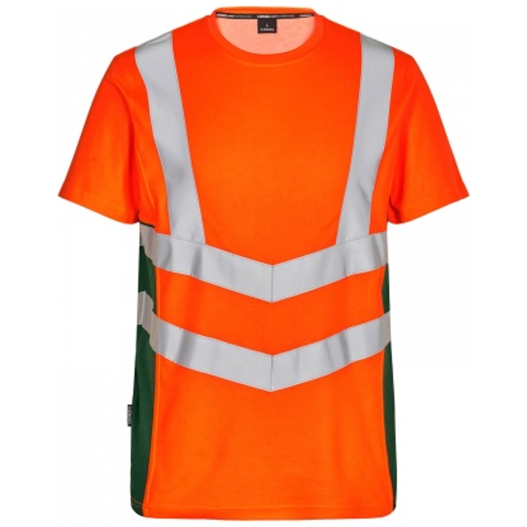 ENGEL Warnschutz Safety T-Shirt 9544-182-101 Gr. 6XL orange/grün